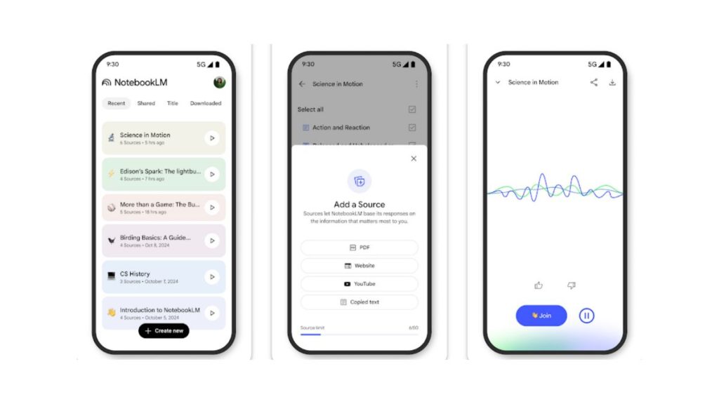 NotebookLM app for Android