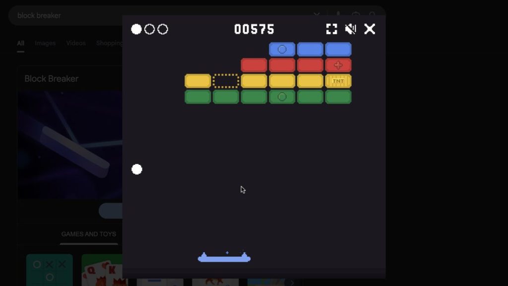 Google Block Breaker