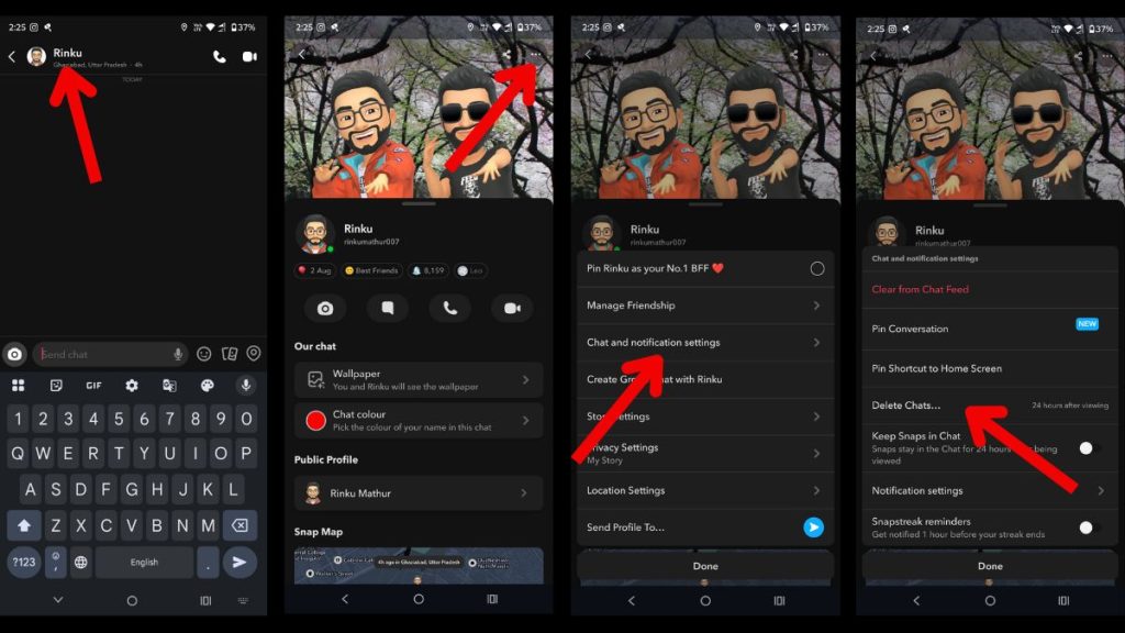 delete chats after viewing