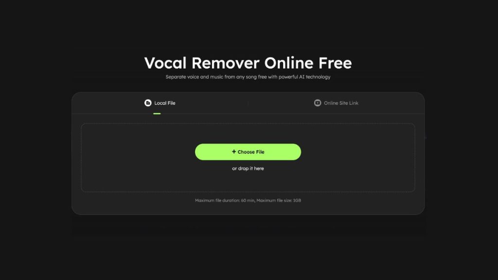 Vocal Remover Online Free