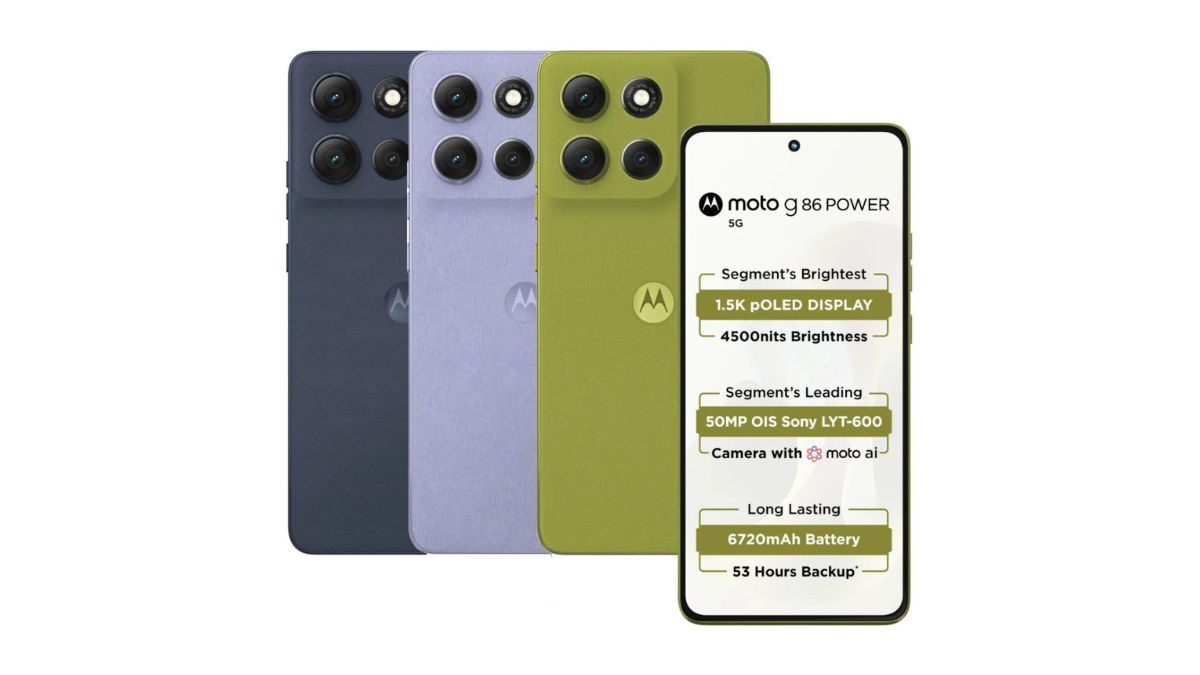 moto g86 Power 5G with 1.5K OLED Display, Dimensity 7400, and 6720mAh Battery Launched in India