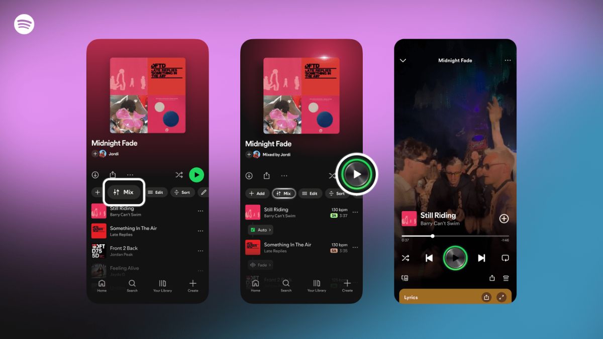 Spotify Adds Custom Transitions to Playlists for Premium Users