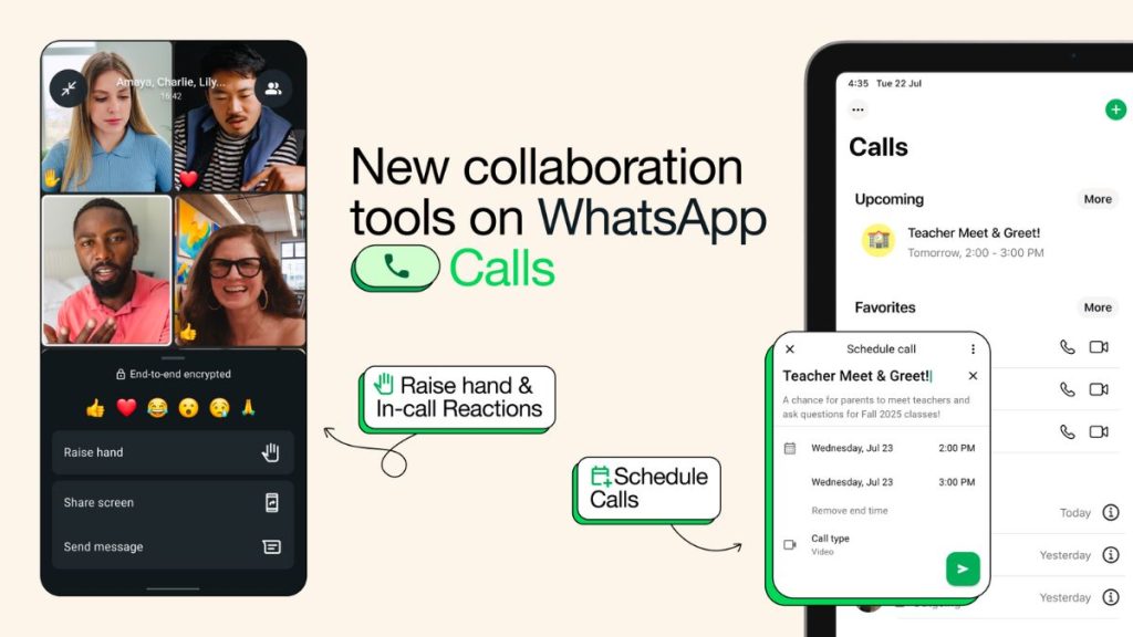 WhatsApp Introduces Call Scheduling for Group Calls