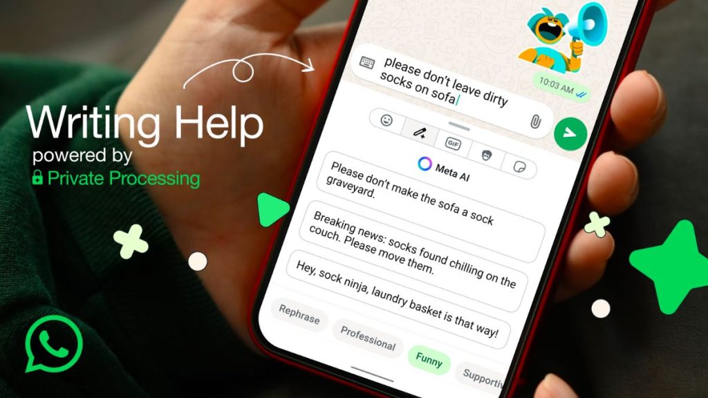 WhatsApp feature: Writing Help