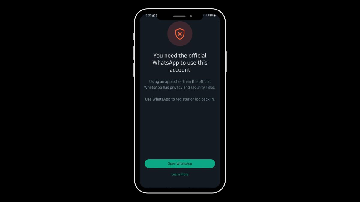 How to Fix “You Need the Official WhatsApp to Use This Account”