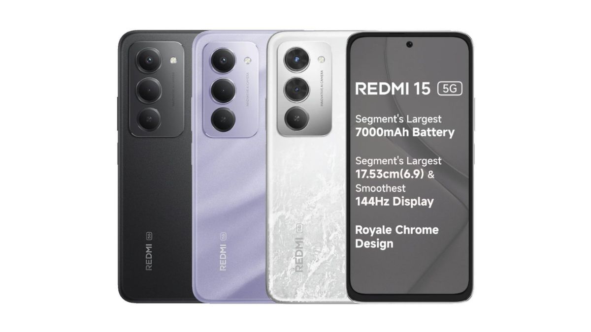 REDMI 15 5G with 6.9-inch 144Hz Display and 7000mAh Battery Launched in India Starting at Rs. 14,999