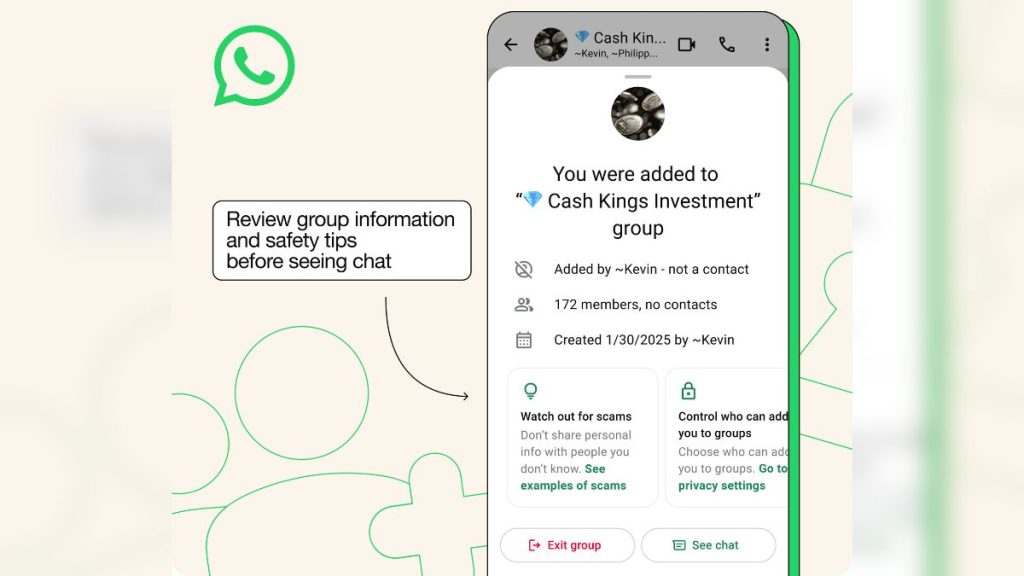 WhatsApp Adds New Warning to Help Users Spot Group Chat Scams