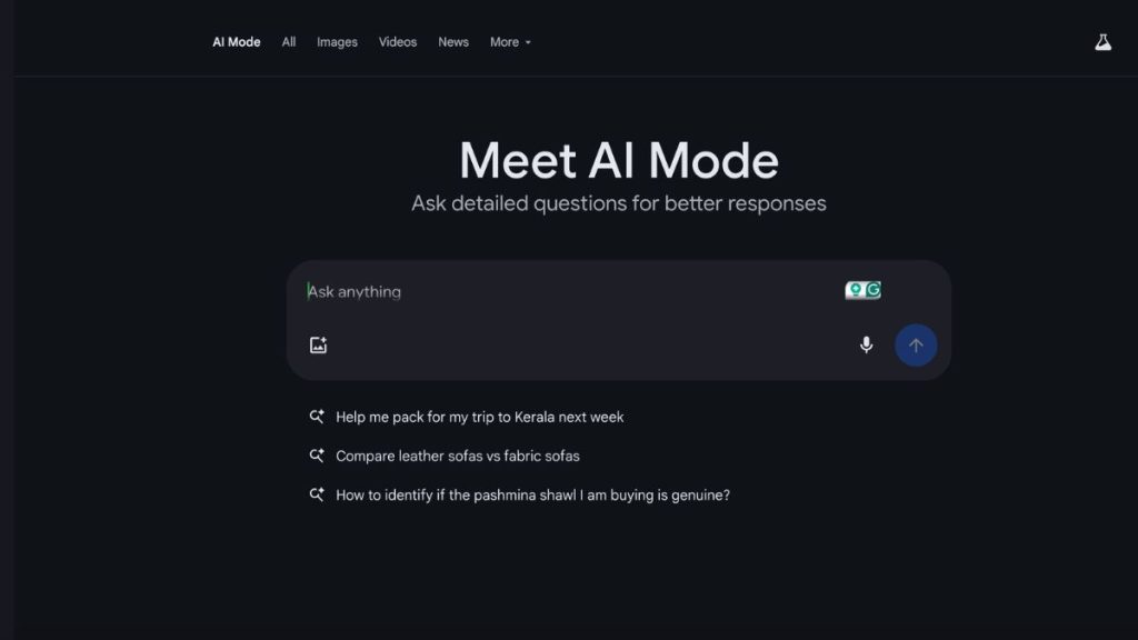Google AI Mode Hindi