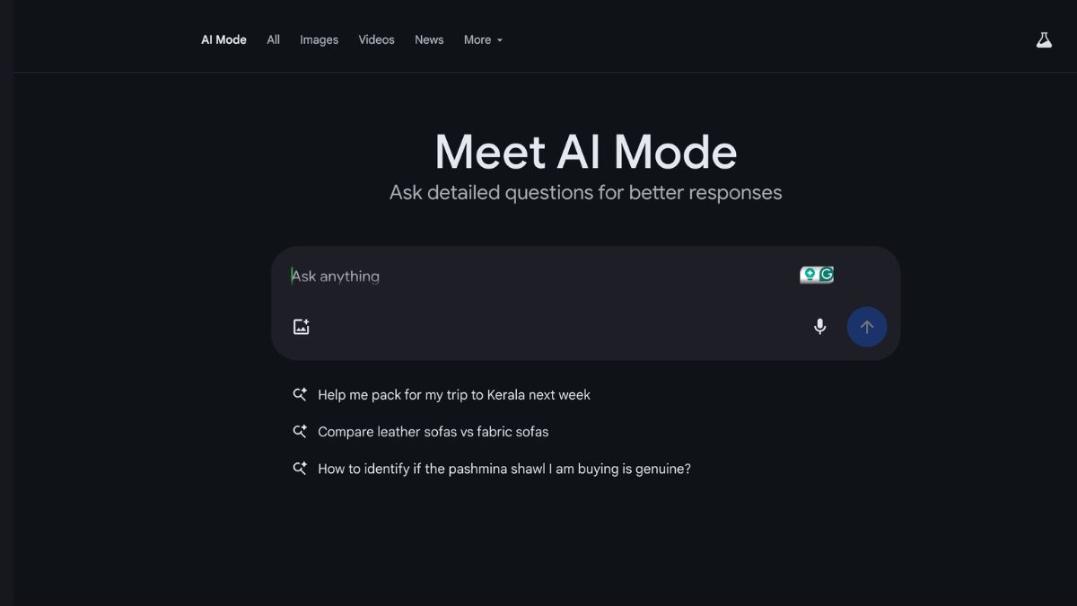 Google AI Mode in Search Adds Support for Five New Languages, Including Hindi