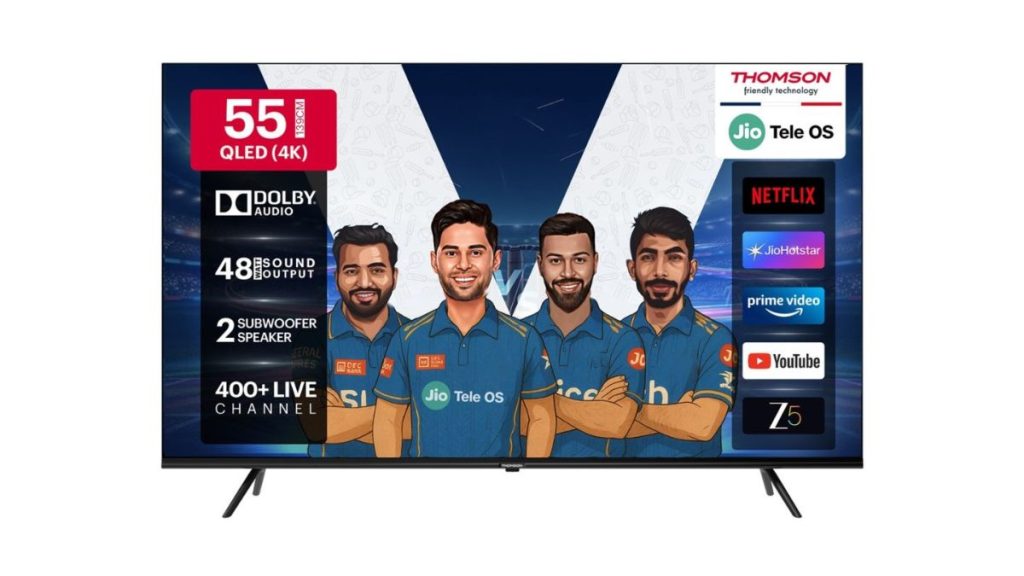 THOMSON 50" and 55" JioTele OS QLED Smart TVs