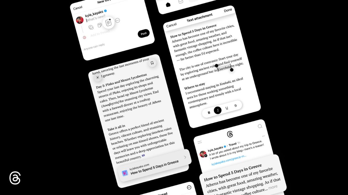 Threads now lets users attach longer text to posts