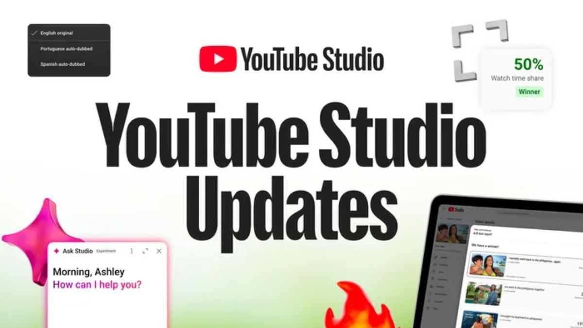 YouTube Studio Gets AI Chatbot, Likeness Detection, Title Testing, and More