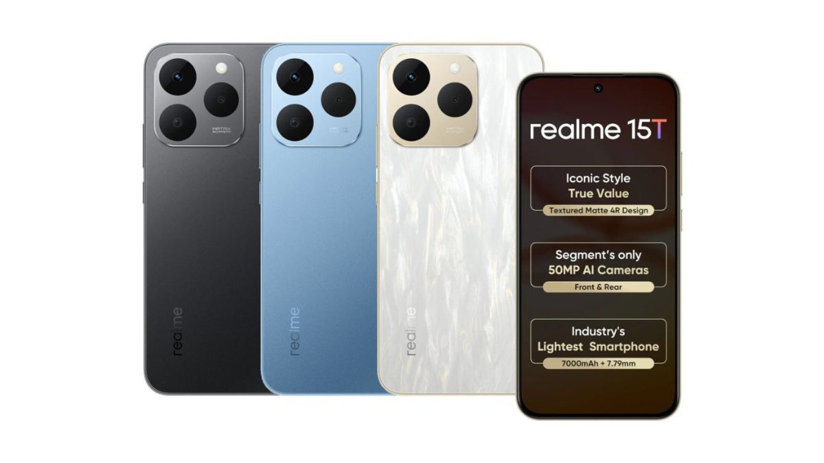 realme 15T AMOLED Display, IP69 Rating, and 7000mAh Battery Launched in India