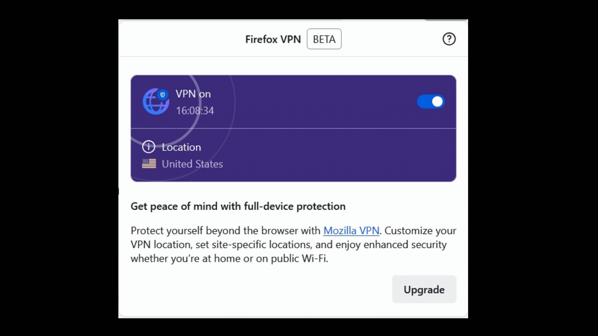 VPN for Firefox