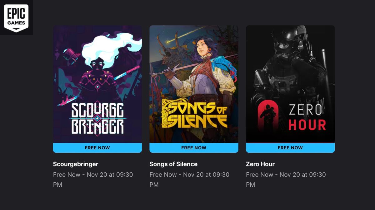 Epic Games Store Is Giving Away Zero Hour, Songs of Silence, and ScourgeBringer This Week