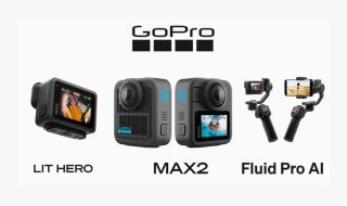 GoPro MAX2 8K 360 Camera, LIT HERO, and Fluid Pro AI Gimbal