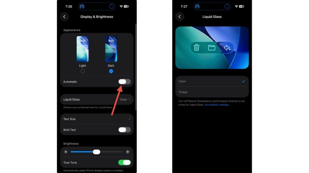 iOS 26.1: More Control Over Liquid Glass