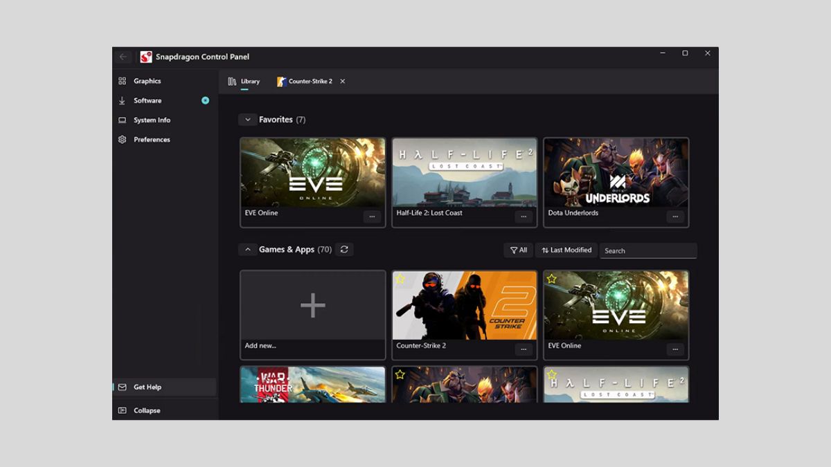 Qualcomm Rolls Out New Snapdragon Control Panel With Better Tools for Gamers and Developers