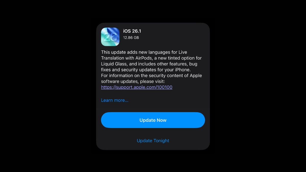 iOS 26.1 Is Here: Full List of New Features and Changes for iPhone Users