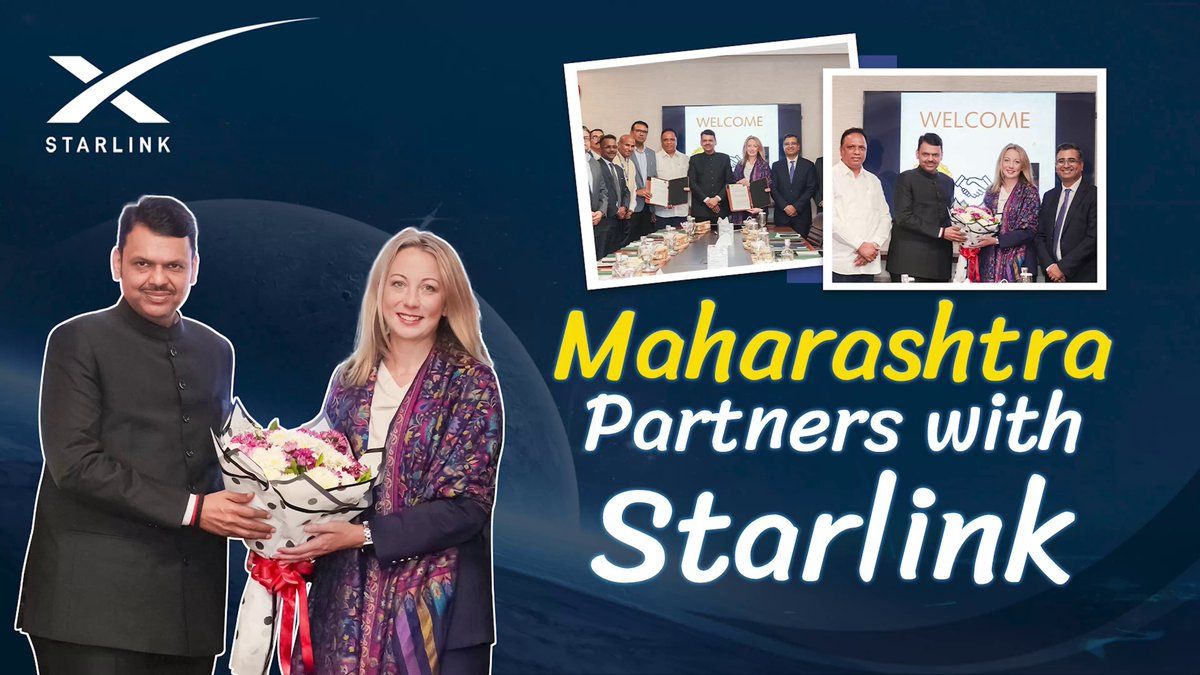 Maharashtra Becomes First Indian State to Partner with Starlink for Satellite Internet