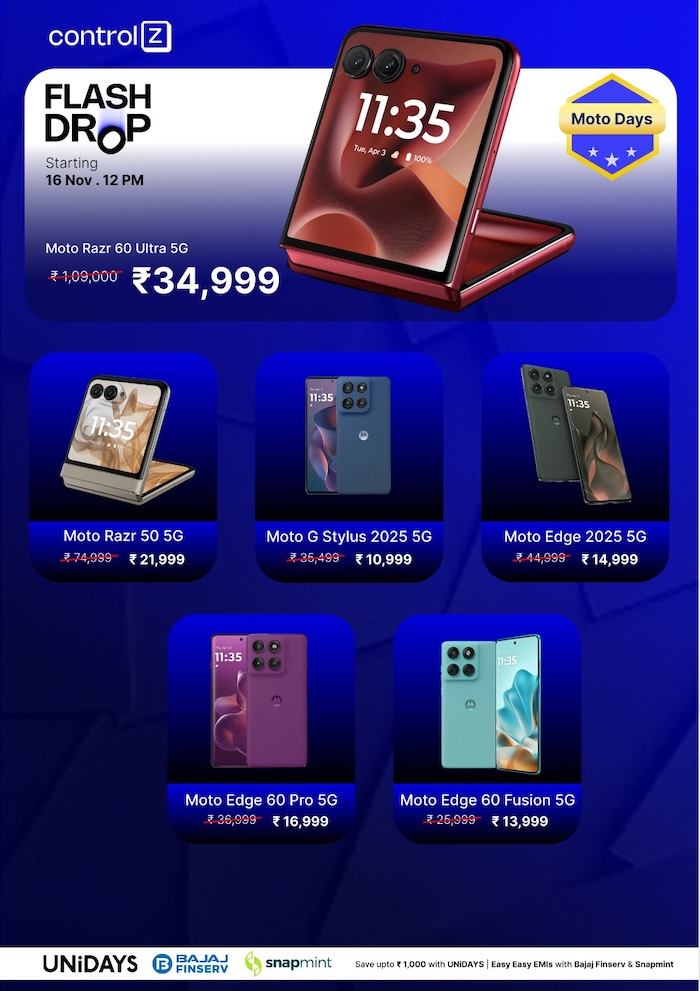 ControlZ Moto Days Flash Drop