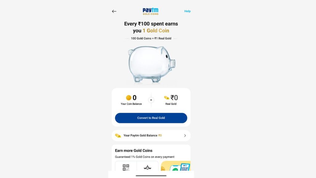 How to earn Paytm Gold Coins on your daily payments