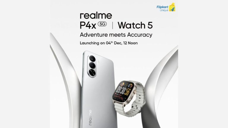 Realme P4x India Launch Set for December 4, Realme Watch 5 Also Confirmed