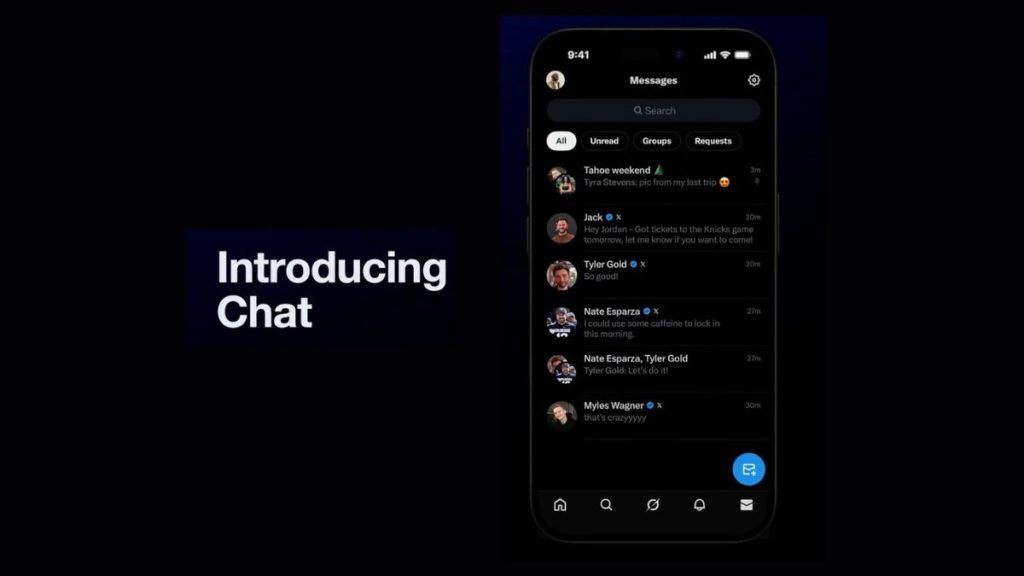 X Launches Chat
