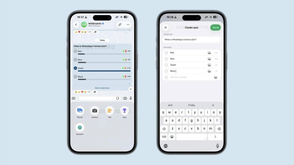 WhatsApp Testing Quiz Feature