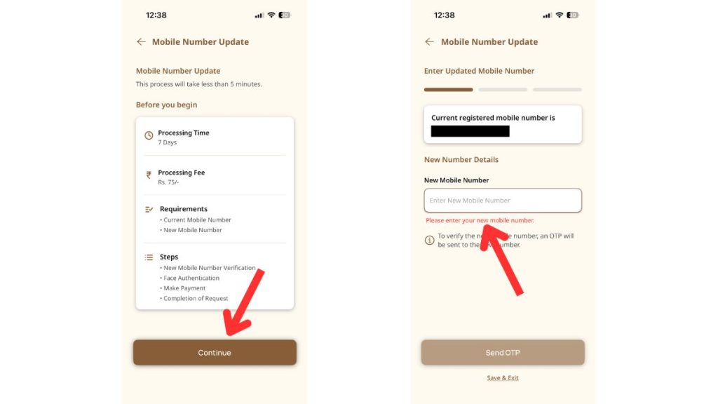 Change Mobile Number in Aadhaar Card