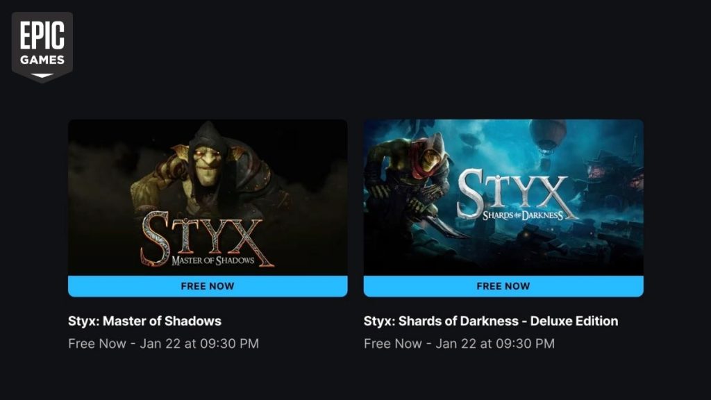 Epic Games Store Offers Two Styx Games