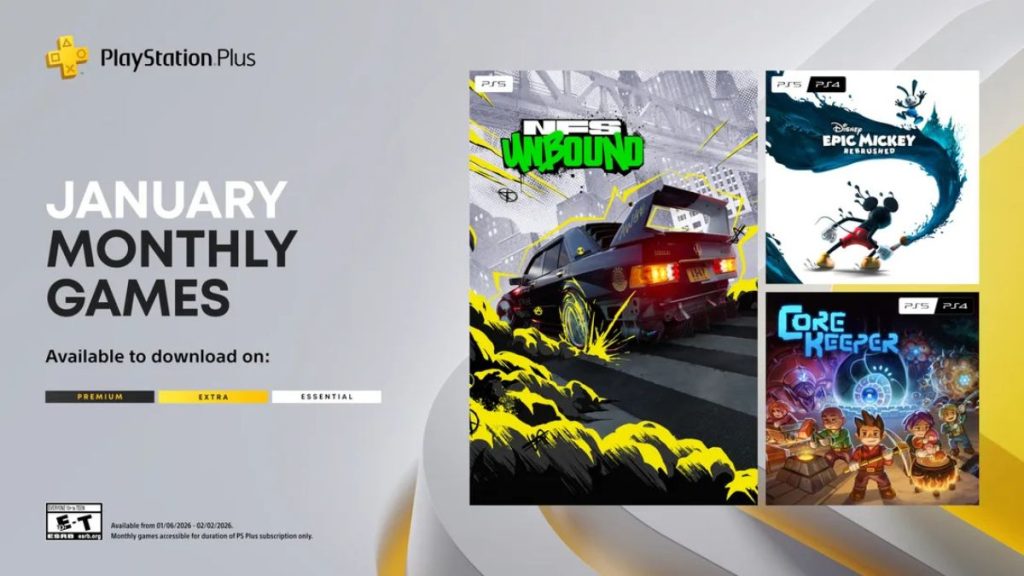 PlayStation Plus Monthly Games for January