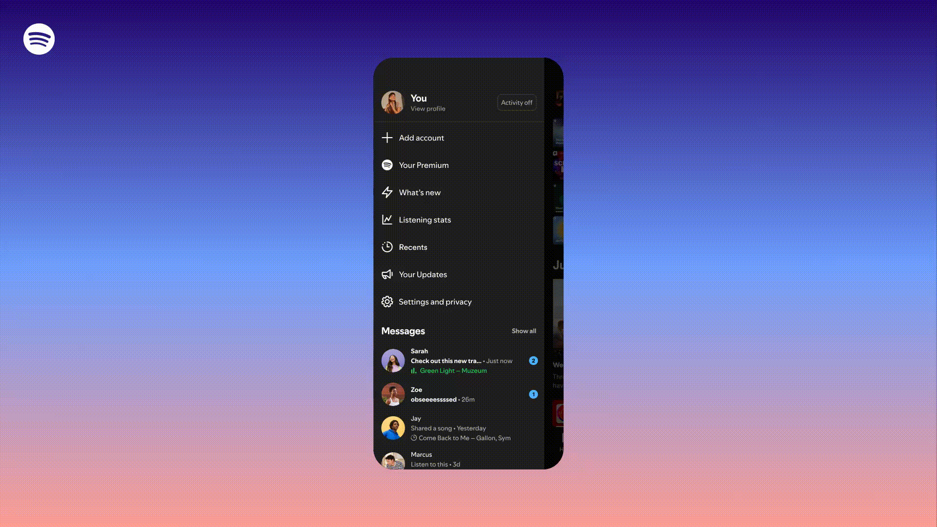 Spotify Listening Activity