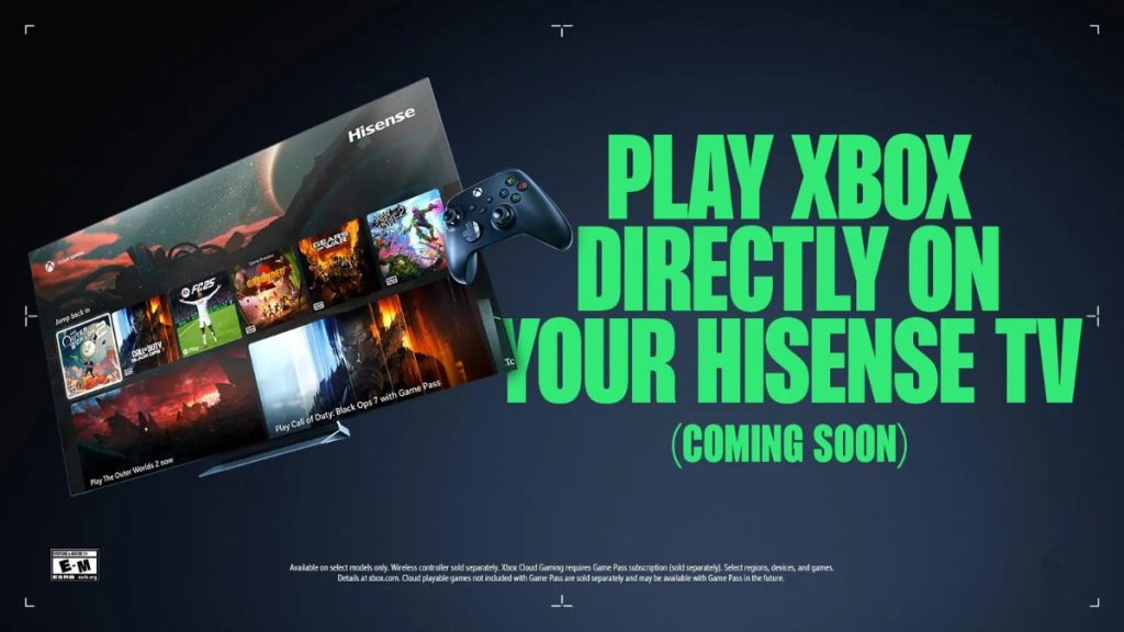 Xbox App Coming to Hisense Smart TVs