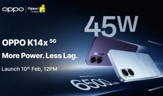 OPPO K14x 5G to Launch in India on February 10