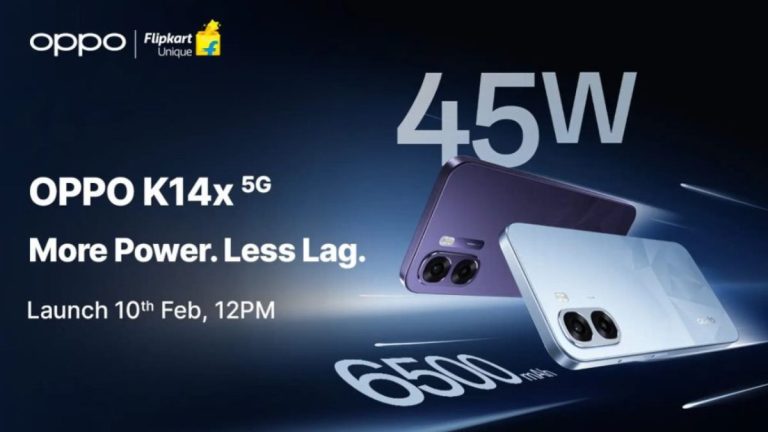 OPPO K14x 5G to Launch in India on February 10