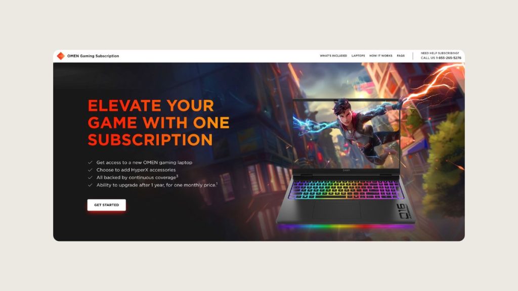 HP Rent Gaming Laptop