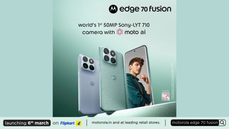 Motorola Edge 70 Fusion India Launch Confirmed for March 6
