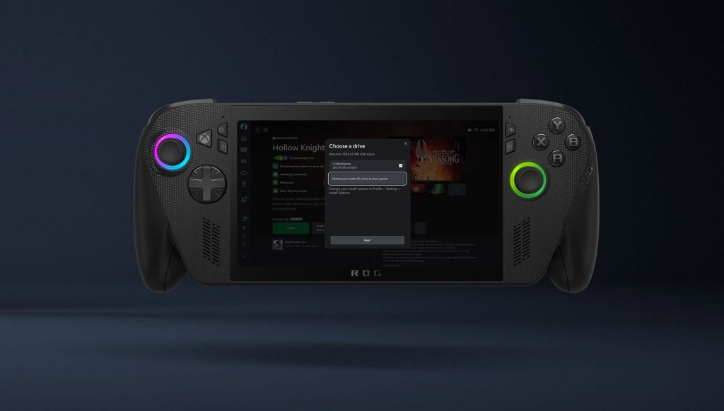 format removable storage directly from the Xbox app