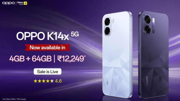 OPPO K14x 5G Gets a New 4GB + 64GB Variant in India