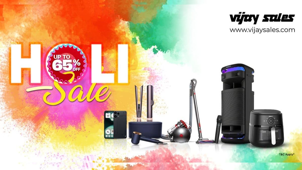 Vijay Sales Announces Holi 2026 Sale with Up to 65% Discount Across Categories