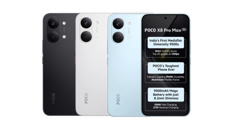 POCO X8 Pro Max With 1.5K AMOLED Display, Dimensity 9500s and 9000mAh Battery Launched in India