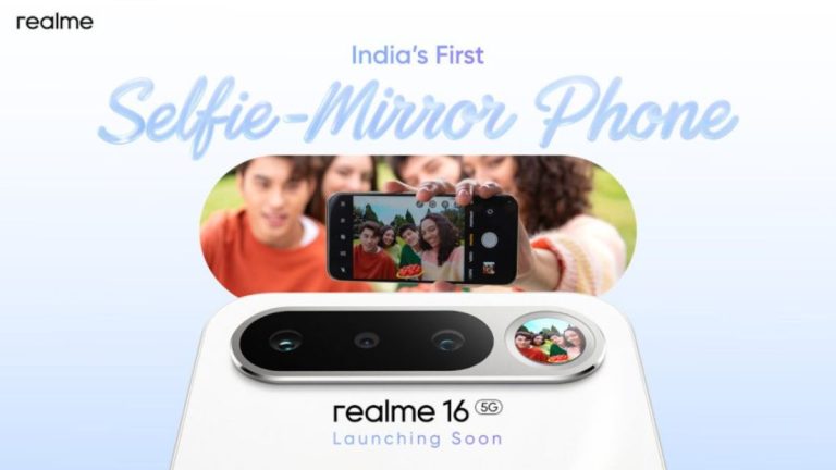 realme 16 5G teased with rotating camera and selfie mirror