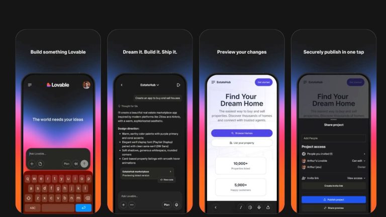 Lovable launches mobile AI app builder for creating apps on the go