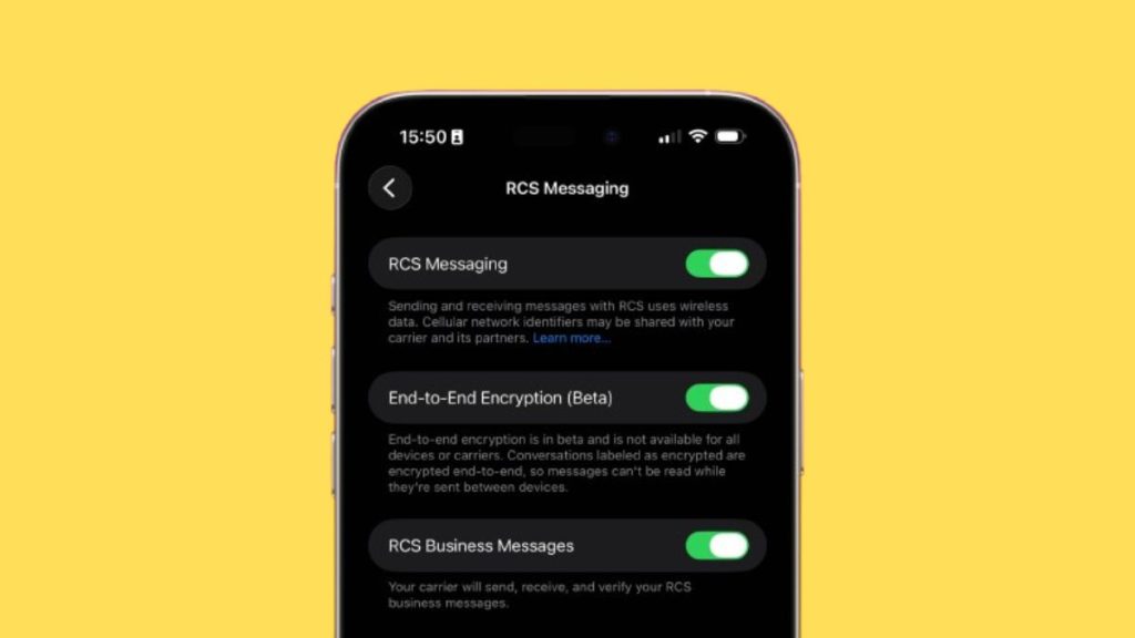 RCS messages get end-to-end encryption