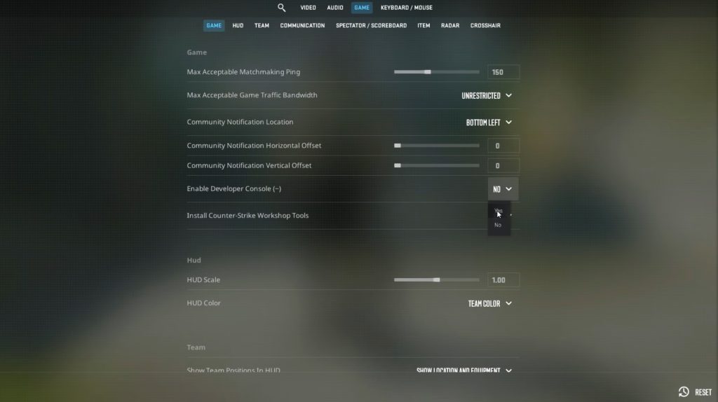 Counter-Strike 2 Console