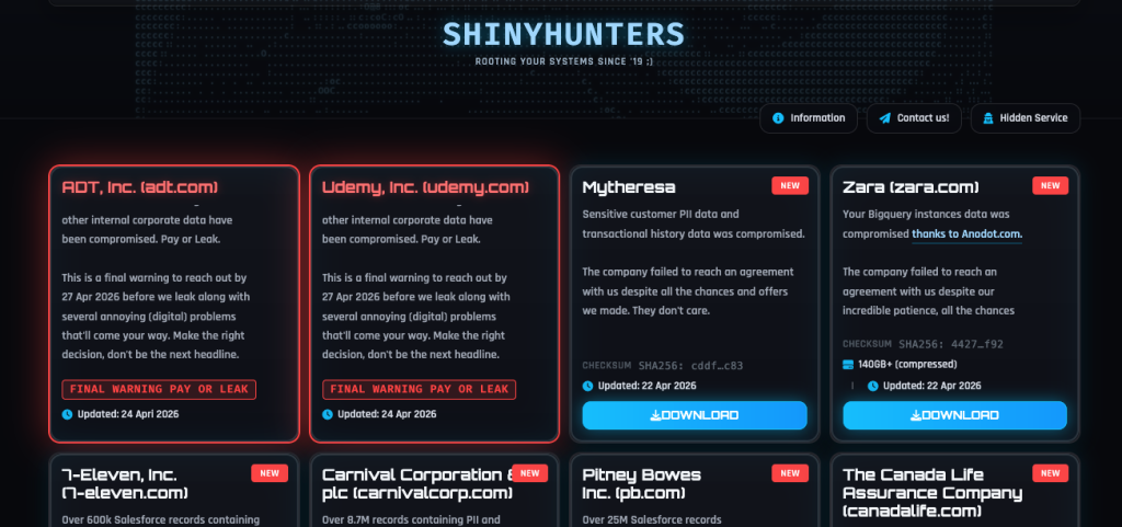 Udemy ShinyHunters