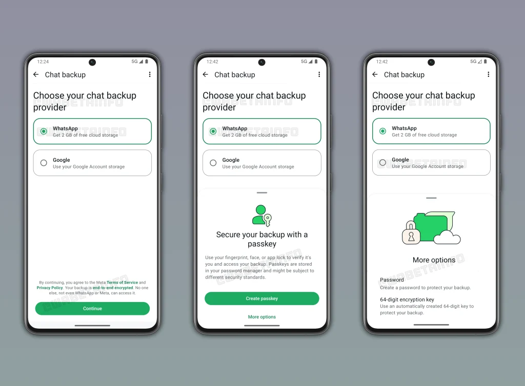 WhatsApp Secure Chat Backups