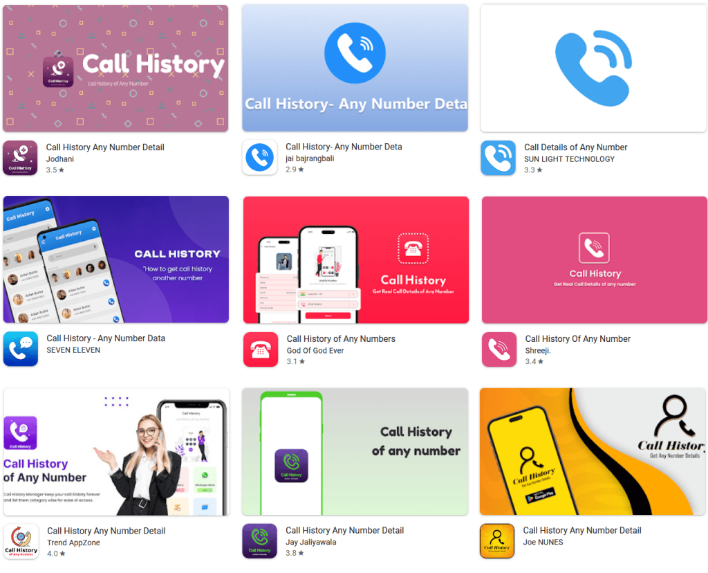 Fake Call History