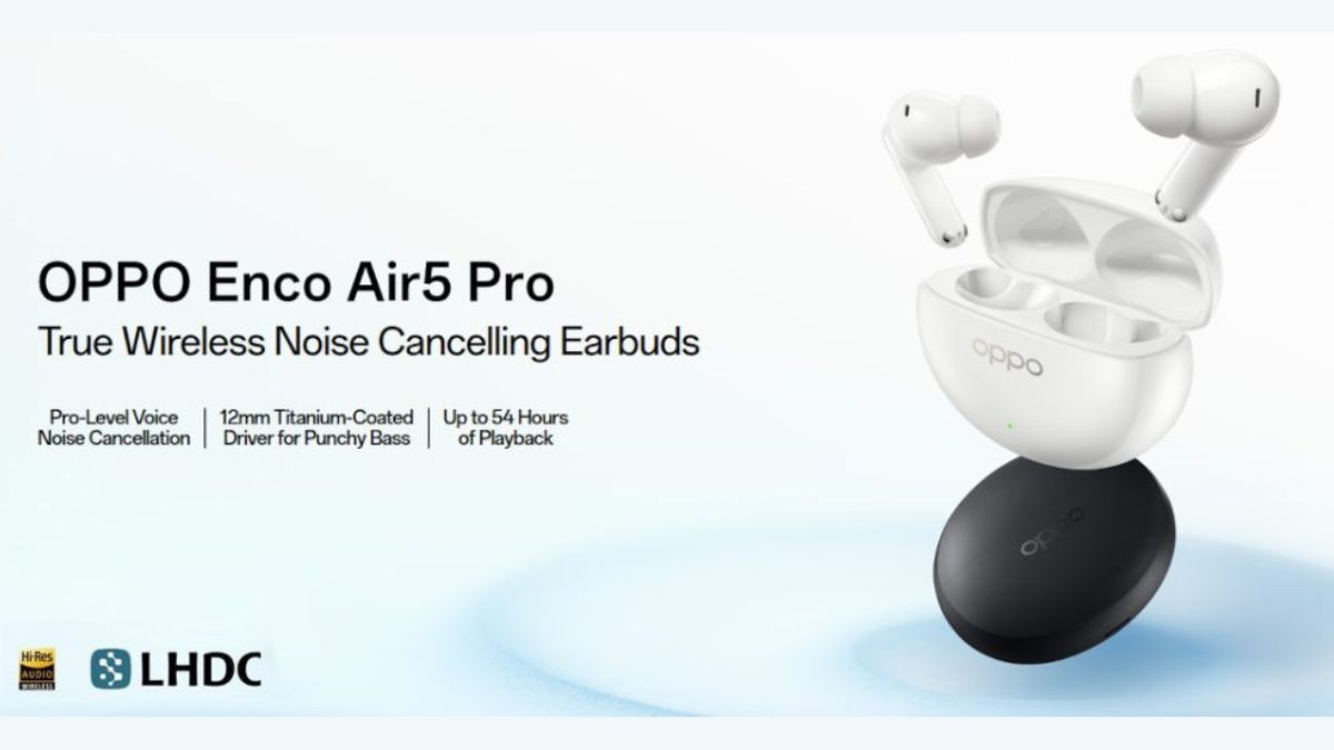 OPPO Enco Air5 Pro With 55dB ANC and LHDC 5.0 Launched in India for Rs. 4,999